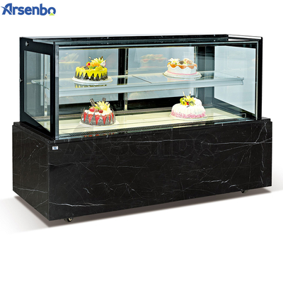 Omni Directional Cake Display Refrigerator Marble Anticorrosive