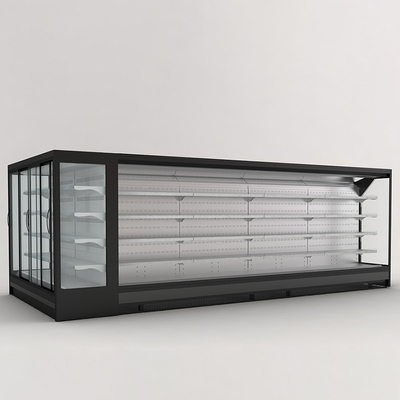 ISO 220V Open Chiller Supermarket Showcase , Anticorrosive Open Front Display Fridge