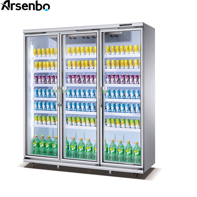 110V 60Hz Commercial Supermarket Refrigerator Anticorrosive For Shop