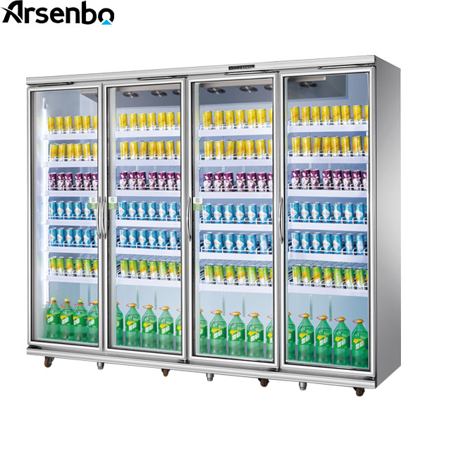 110V 60Hz Commercial Supermarket Refrigerator Anticorrosive For Shop